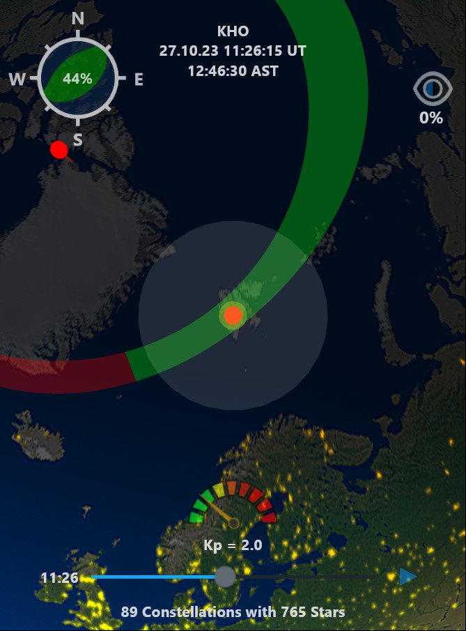 Prévision Aurore Longyearbyen Svalbard Norvège